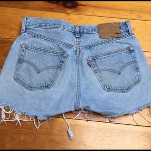 Vintage Levi 501 cutoff jean